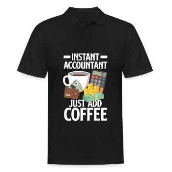 Funny Accountant Accountant Gift - Men's Polo Shirt - black - Front - Kai (181cm)