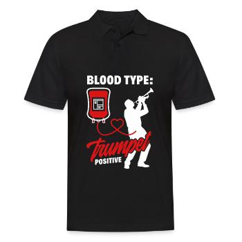 Trompete Trompeter Trompeten Spieler - Männer Poloshirt - Schwarz - Vorne - Kai (181cm)