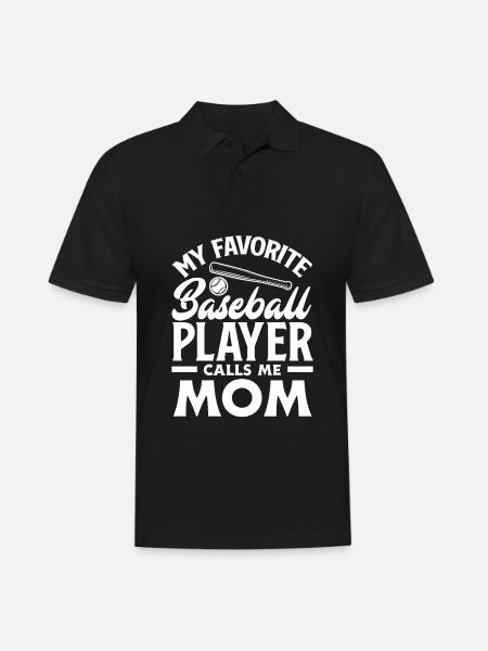 Funny Baseball - Men's Polo Shirt - black