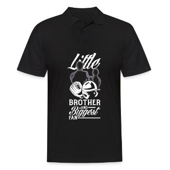 Lustiger Baseball - Männer Poloshirt - Schwarz - Vorne - Kai (181cm)