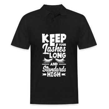 Lustiges Make Up Artist Maskenbildner Geschenk - Männer Poloshirt - Schwarz - Vorne - Kai (181cm)