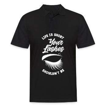 Lustiges Make Up Artist Maskenbildner Geschenk - Männer Poloshirt - Schwarz - Vorne - Kai (181cm)