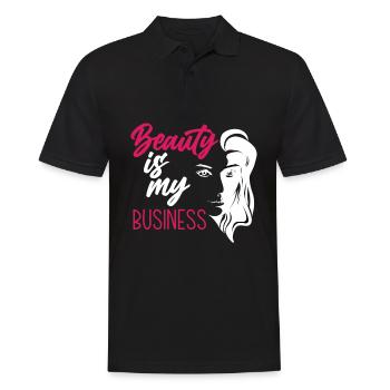 Lustiges Make Up Artist Maskenbildner Geschenk - Männer Poloshirt - Schwarz - Vorne - Kai (181cm)