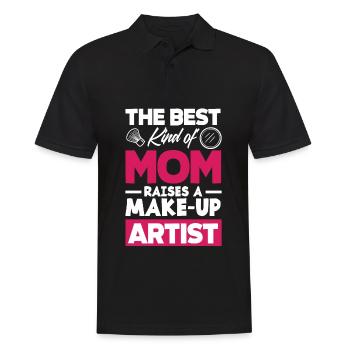 Lustiges Make Up Artist Maskenbildner Geschenk - Männer Poloshirt - Schwarz - Vorne - Kai (181cm)