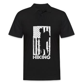Cadeau de randonnée drôle - Polo Homme - noir - Devant - Kai (181cm)