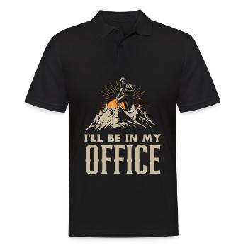 Cadeau de randonnée drôle - Polo Homme - noir - Devant - Kai (181cm)