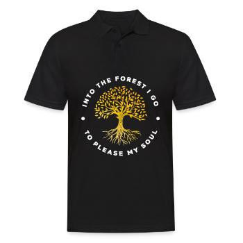 Cadeau de randonnée drôle - Polo Homme - noir - Devant - Kai (181cm)