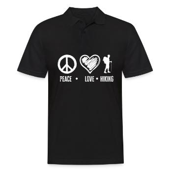 Lustiges Wandern Geschenk - Männer Poloshirt - Schwarz - Vorne - Kai (181cm)