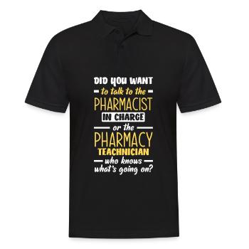 Apothecary Apothecary Apothecary Pharmacy Gift - Men's Polo Shirt - black - Front - Kai (181cm)