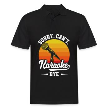 Chanteur de karaoké Chanteur de karaoké Musique - Polo Homme - noir - Devant - Kai (181cm)