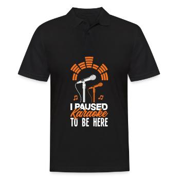 Chanteur de karaoké Chanteur de karaoké Musique - Polo Homme - noir - Devant - Kai (181cm)