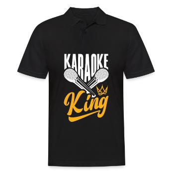 Chanteur de karaoké Chanteur de karaoké Musique - Polo Homme - noir - Devant - Kai (181cm)
