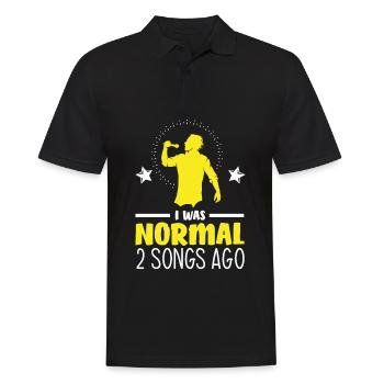Chanteur de karaoké Chanteur de karaoké Musique - Polo Homme - noir - Devant - Kai (181cm)