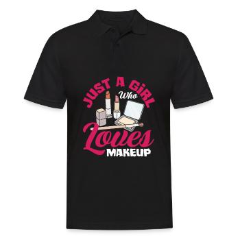 Lustiges Make Up Artist Maskenbildner Geschenk - Männer Poloshirt - Schwarz - Vorne - Kai (181cm)