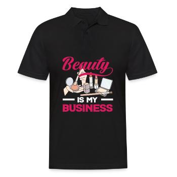 Lustiges Make Up Artist Maskenbildner Geschenk - Männer Poloshirt - Schwarz - Vorne - Kai (181cm)