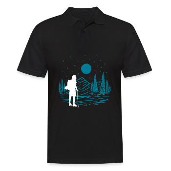 Cadeau de randonnée drôle - Polo Homme - noir - Devant - Kai (181cm)