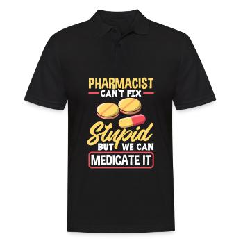 Apothecary Apothecary Apothecary Pharmacy Gift - Men's Polo Shirt - black - Front - Kai (181cm)