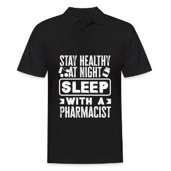 Apothecary Apothecary Apothecary Pharmacy Gift - Men's Polo Shirt - black - Front - Kai (181cm)