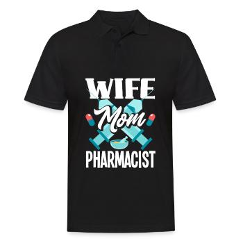 Apothecary Apothecary Apothecary Pharmacy Gift - Men's Polo Shirt - black - Front - Kai (181cm)