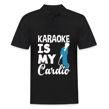 Chanteur de karaoké Chanteur de karaoké Musique - Polo Homme - noir - Devant - Kai (181cm)