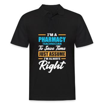Apothecary Apothecary Apothecary Pharmacy Gift - Men's Polo Shirt - black - Front - Kai (181cm)