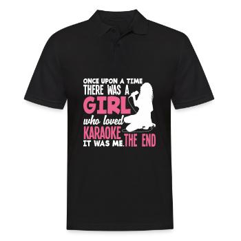 Chanteur de karaoké Chanteur de karaoké Musique - Polo Homme - noir - Devant - Kai (181cm)