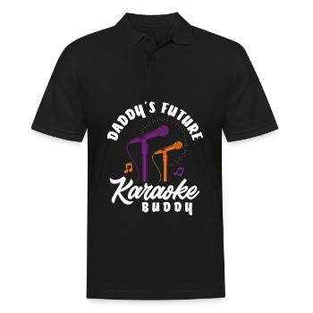 Chanteur de karaoké Chanteur de karaoké Musique - Polo Homme - noir - Devant - Kai (181cm)