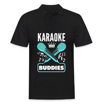 Chanteur de karaoké Chanteur de karaoké Musique - Polo Homme - noir - Devant - Kai (181cm)