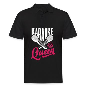 Chanteur de karaoké Chanteur de karaoké Musique - Polo Homme - noir - Devant - Kai (181cm)