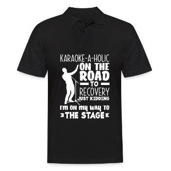 Chanteur de karaoké Chanteur de karaoké Musique - Polo Homme - noir - Devant - Kai (181cm)