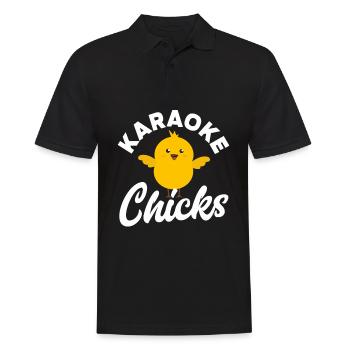 Chanteur de karaoké Chanteur de karaoké Musique - Polo Homme - noir - Devant - Kai (181cm)