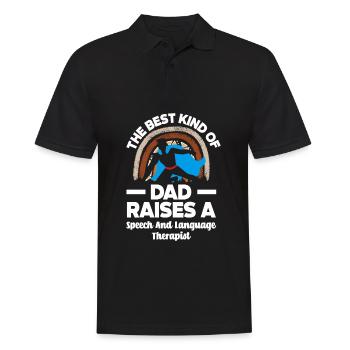 Speech therapist, speech therapist, speech therapist - Men's Polo Shirt - black - Front - Kai (181cm)