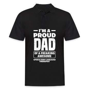 Speech therapist, speech therapist, speech therapist - Men's Polo Shirt - black - Front - Kai (181cm)
