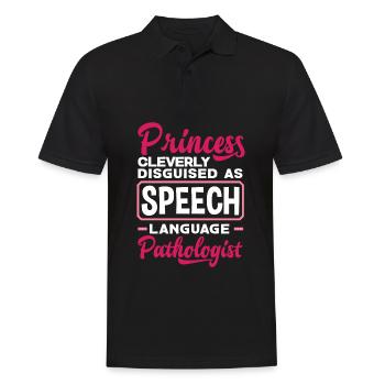 Speech therapist, speech therapist, speech therapist - Men's Polo Shirt - black - Front - Kai (181cm)