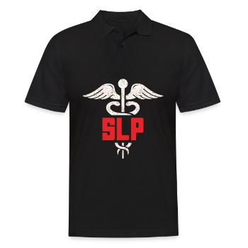 Speech therapist, speech therapist, speech therapist - Men's Polo Shirt - black - Front - Kai (181cm)