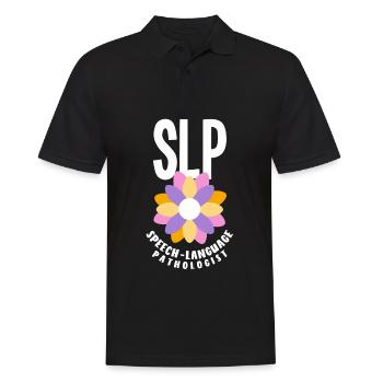 Speech therapist, speech therapist, speech therapist - Men's Polo Shirt - black - Front - Kai (181cm)