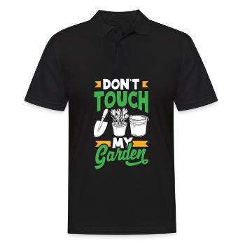 Gärtnerin Gärtner Garten Hobbygärtner Pflanzen - Männer Poloshirt - Schwarz - Vorne - Kai (181cm)