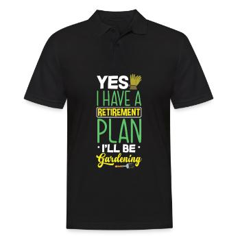 Gardener, Gardener, Gardener, Hobby Gardener, Plants - Men's Polo Shirt - black - Front - Kai (181cm)