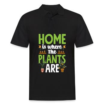 Gardener, Gardener, Gardener, Hobby Gardener, Plants - Men's Polo Shirt - black - Front - Kai (181cm)