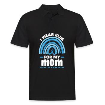 Cadeau pour diabétiques de type 1 pour diabétiques de type 1 - Polo Homme - noir - Devant - Kai (181cm)