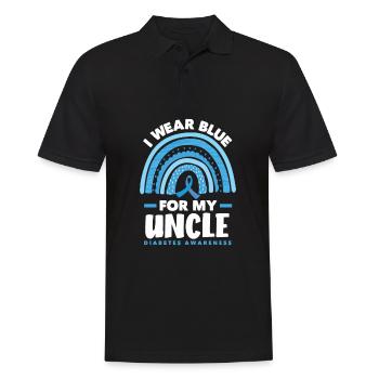 T1D Diabetes Type 1 Diabetic Gift - Men's Polo Shirt - black - Front - Kai (181cm)