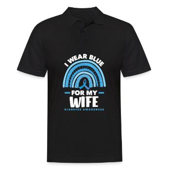 Cadeau pour diabétiques de type 1 pour diabétiques de type 1 - Polo Homme - noir - Devant - Kai (181cm)