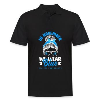 Cadeau pour diabétiques de type 1 pour diabétiques de type 1 - Polo Homme - noir - Devant - Kai (181cm)