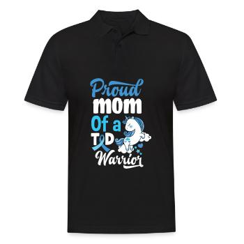 T1D Diabetes Typ 1 Diabetiker Geschenk - Männer Poloshirt - Schwarz - Vorne - Kai (181cm)