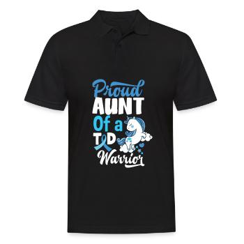 T1D Diabetes Typ 1 Diabetiker Geschenk - Männer Poloshirt - Schwarz - Vorne - Kai (181cm)