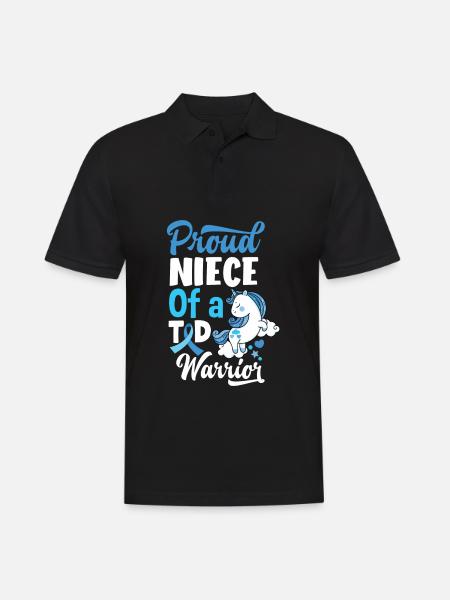 T1D diabetes type 1 diabetisk gave - Herre poloshirt - sort