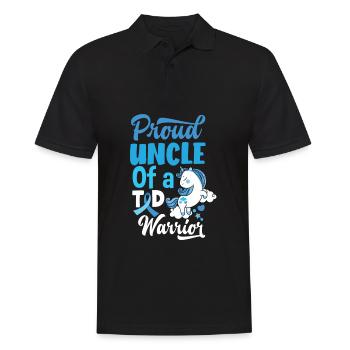 T1D Diabetes Type 1 Diabetic Gift - Men's Polo Shirt - black - Front - Kai (181cm)