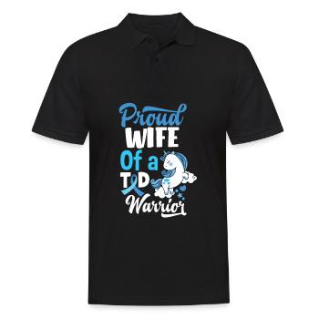 T1D Diabetes Type 1 Diabetic Gift - Men's Polo Shirt - black - Front - Kai (181cm)