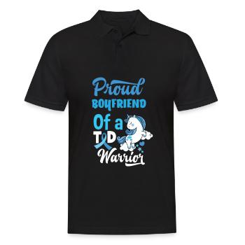 T1D Diabetes Typ 1 Diabetiker Geschenk - Männer Poloshirt - Schwarz - Vorne - Kai (181cm)
