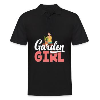 Gärtnerin Gärtner Garten Hobbygärtner Pflanzen - Männer Poloshirt - Schwarz - Vorne - Kai (181cm)